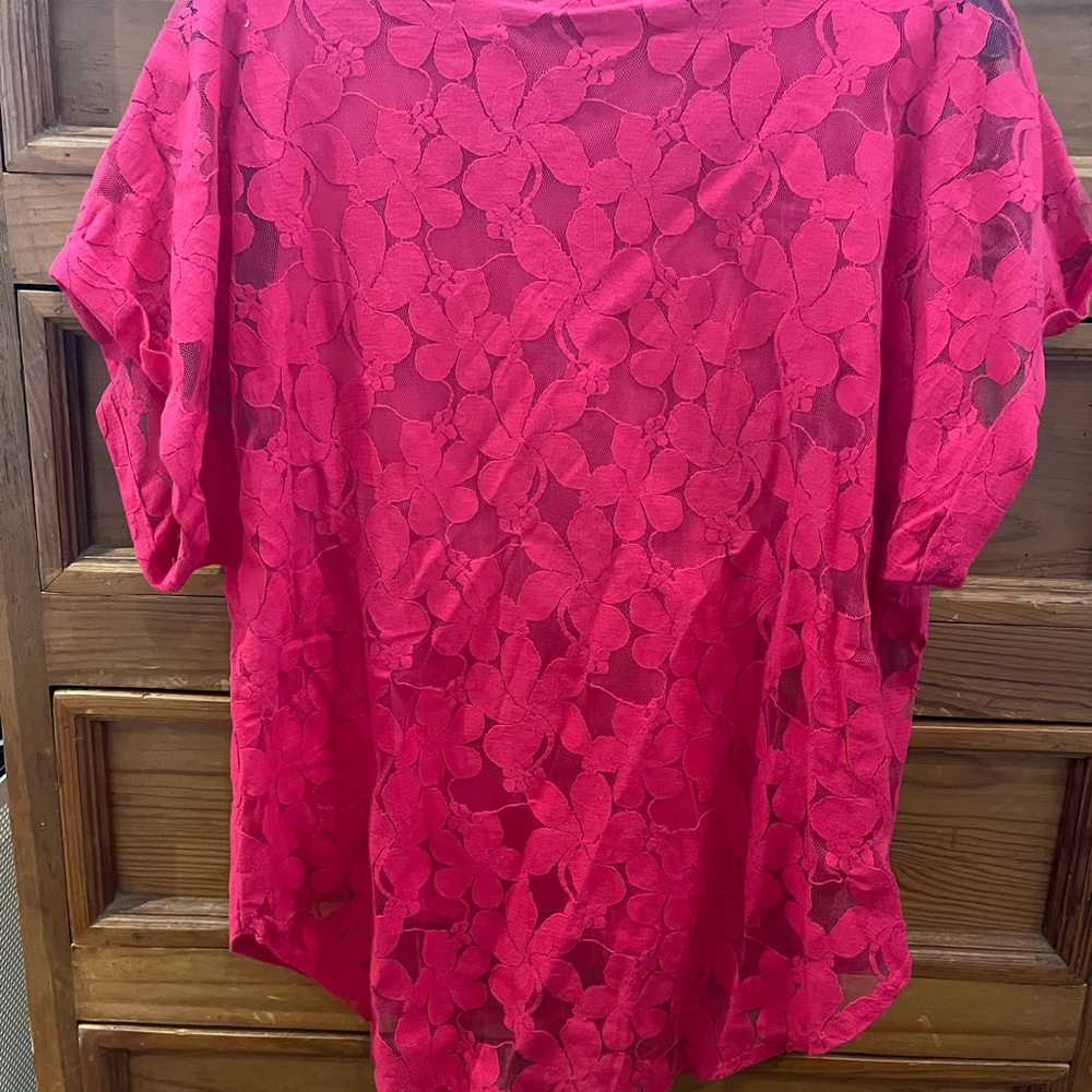 Joseph A Petite Pink Lace Top🩷🩷🩷 - Picture 6 of 8